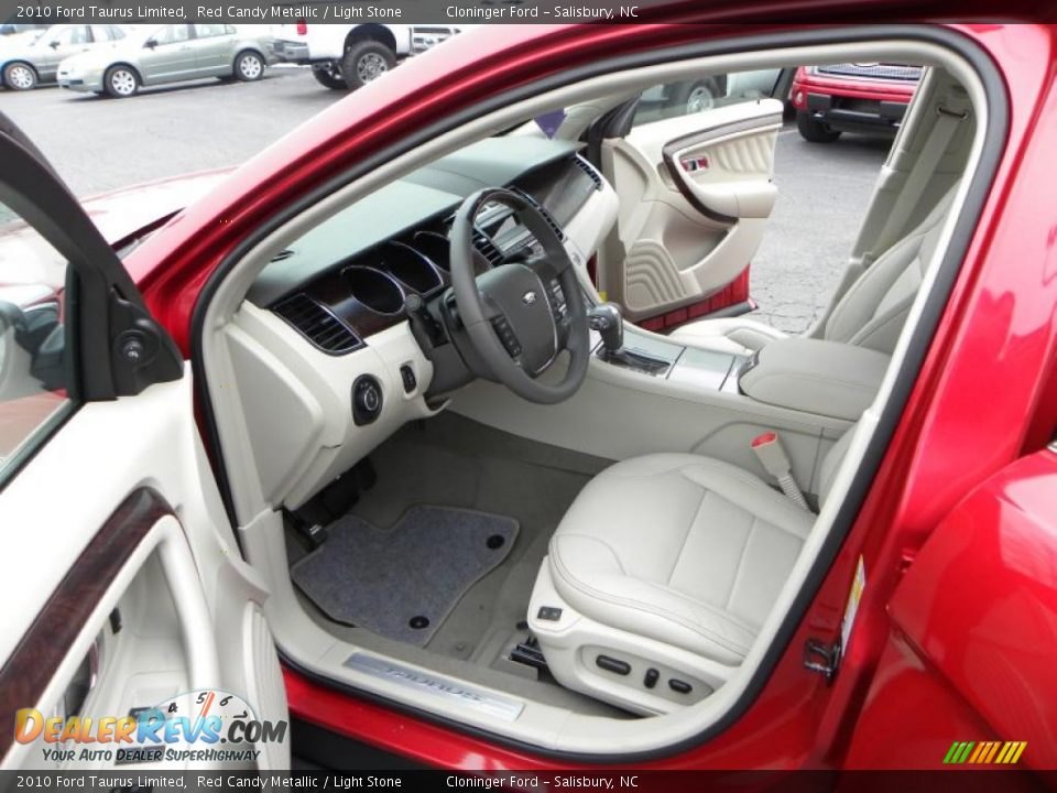 2010 Ford Taurus Limited Red Candy Metallic / Light Stone Photo #8