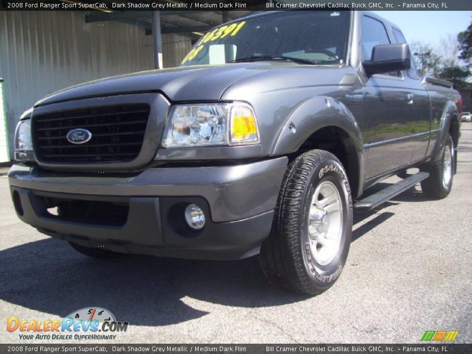 2008 Ford Ranger Sport SuperCab Dark Shadow Grey Metallic / Medium Dark Flint Photo #2
