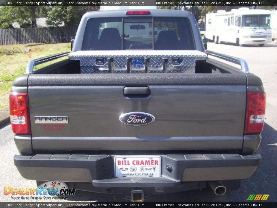 2008 Ford Ranger Sport SuperCab Dark Shadow Grey Metallic / Medium Dark Flint Photo #3