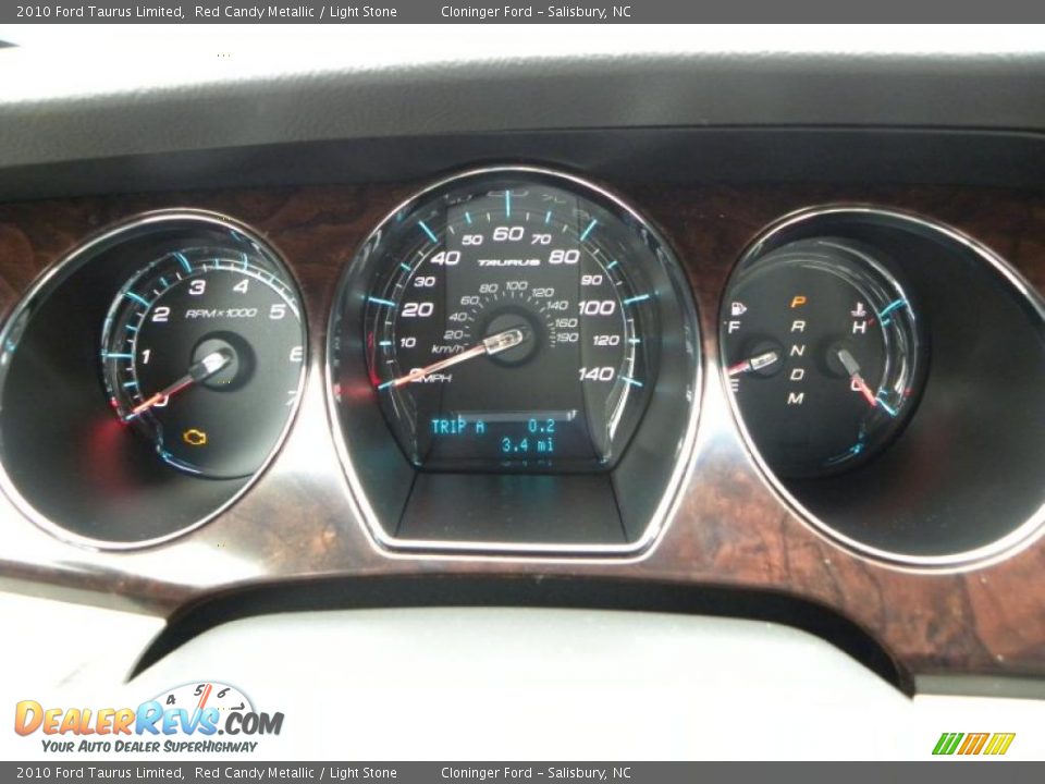 2010 Ford Taurus Limited Red Candy Metallic / Light Stone Photo #17