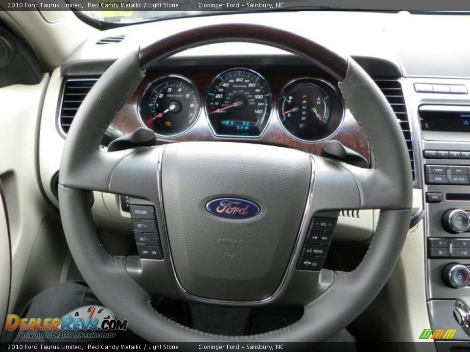 2010 Ford Taurus Limited Red Candy Metallic / Light Stone Photo #18