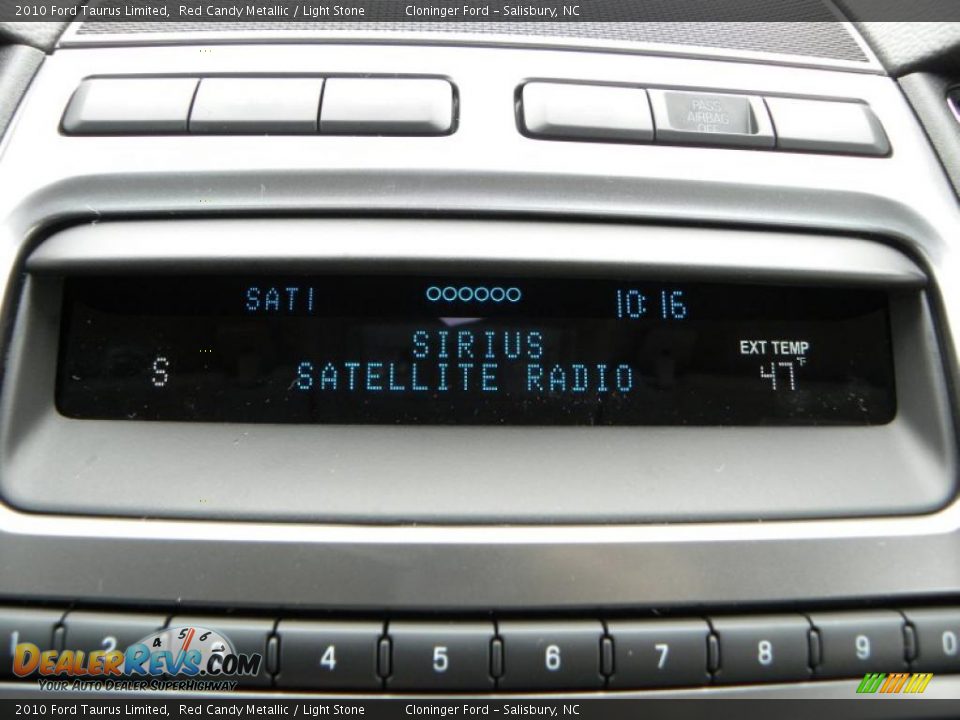 2010 Ford Taurus Limited Red Candy Metallic / Light Stone Photo #19