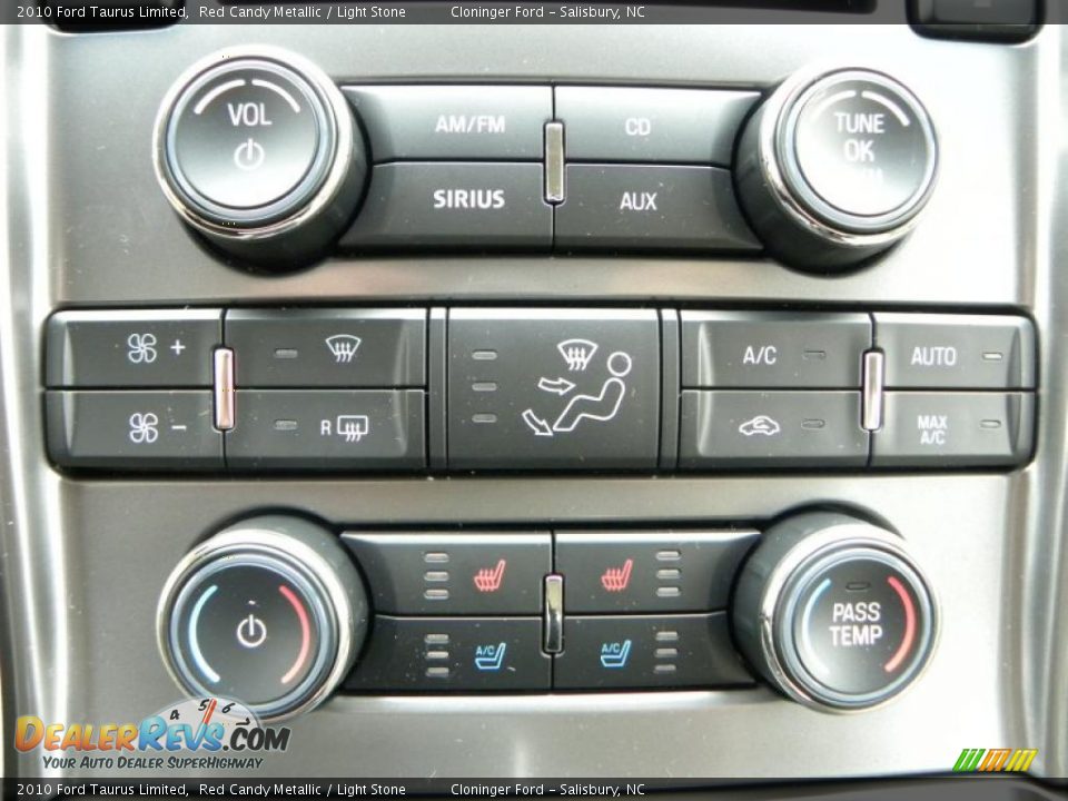 2010 Ford Taurus Limited Red Candy Metallic / Light Stone Photo #21