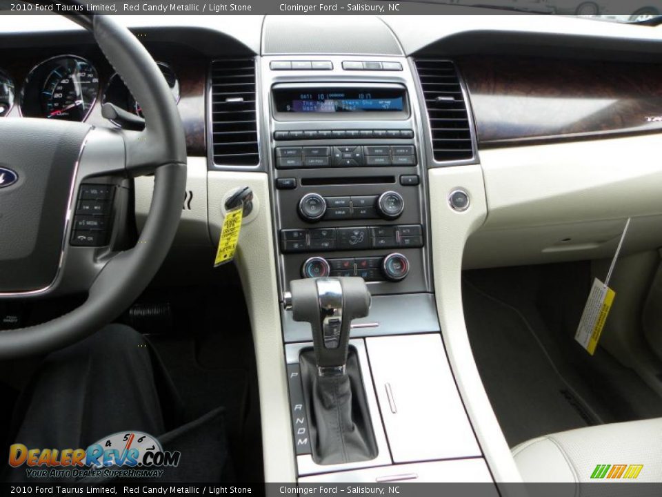 2010 Ford Taurus Limited Red Candy Metallic / Light Stone Photo #24