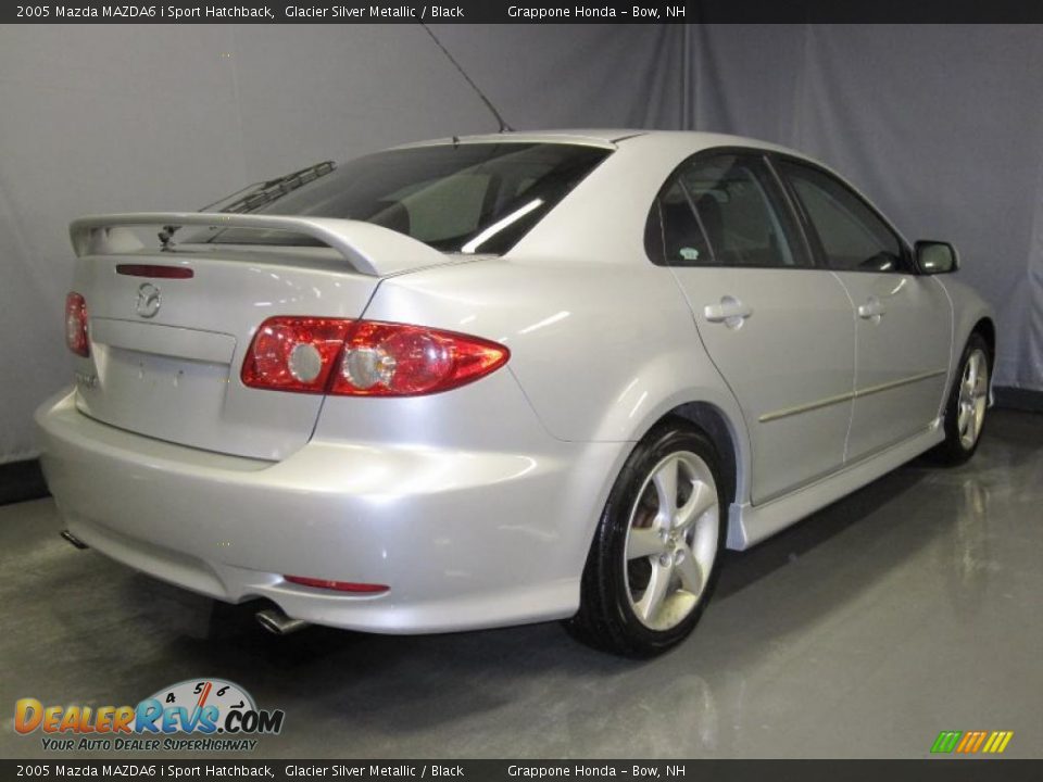 2005 Mazda MAZDA6 i Sport Hatchback Glacier Silver Metallic / Black Photo #3