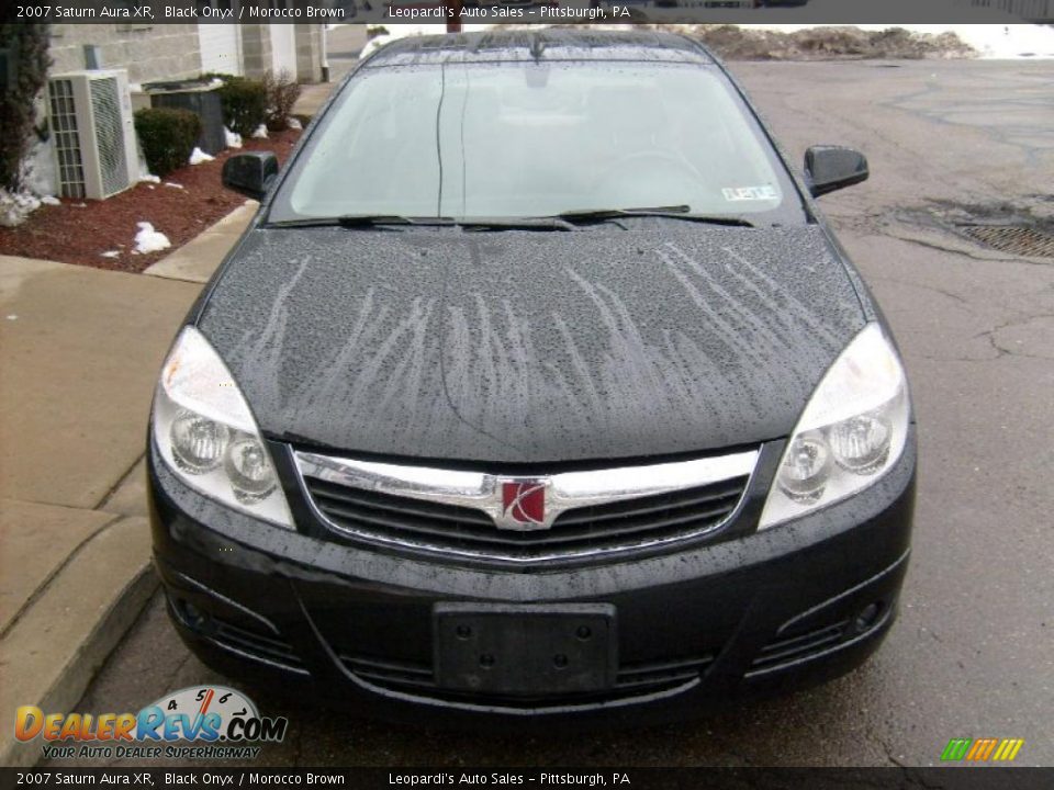 2007 Saturn Aura XR Black Onyx / Morocco Brown Photo #7