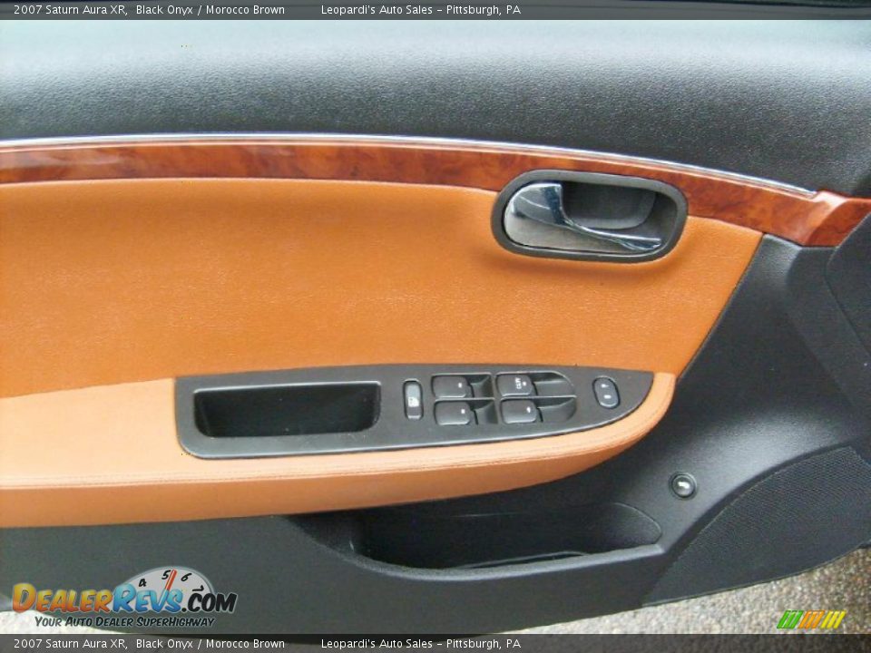 2007 Saturn Aura XR Black Onyx / Morocco Brown Photo #10