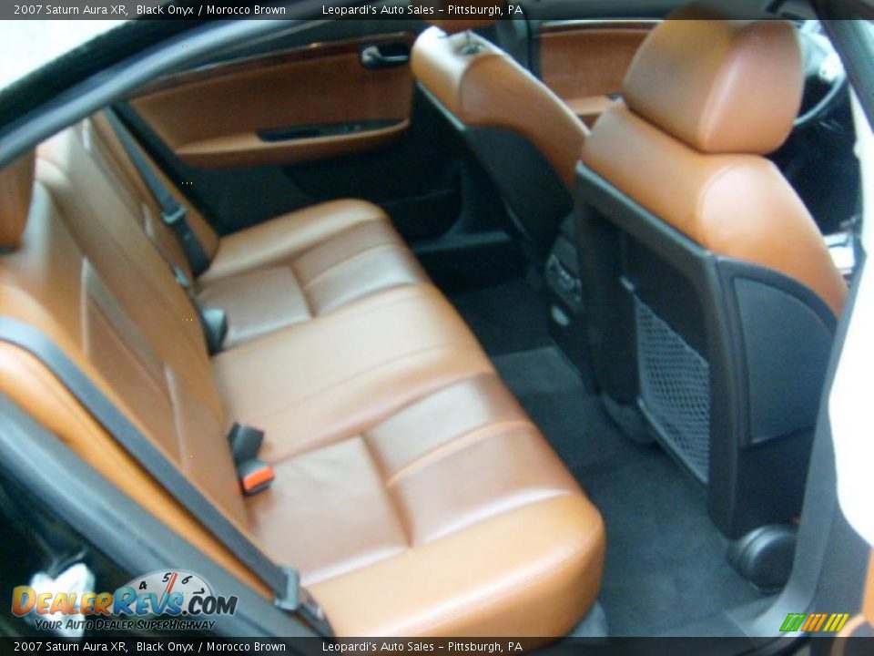 2007 Saturn Aura XR Black Onyx / Morocco Brown Photo #11