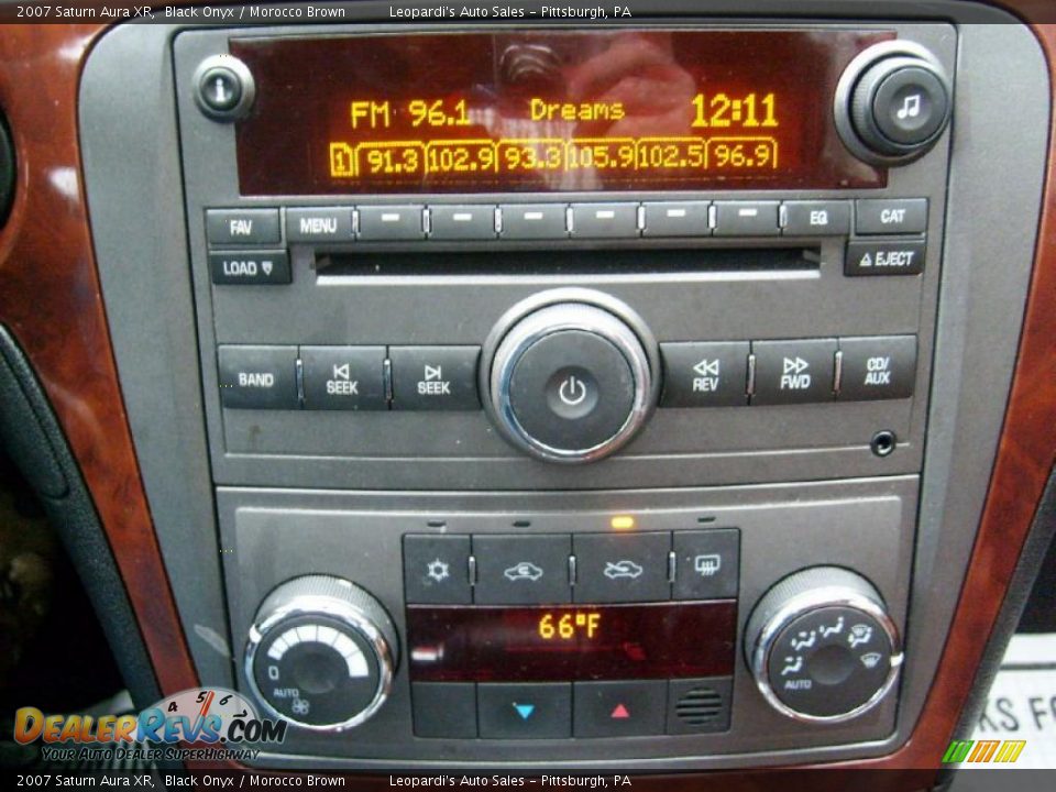 2007 Saturn Aura XR Black Onyx / Morocco Brown Photo #14