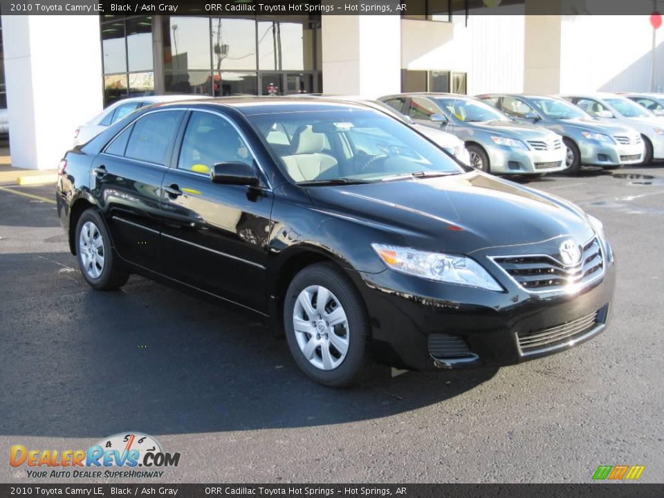 2010 Toyota Camry LE Black / Ash Gray Photo #2