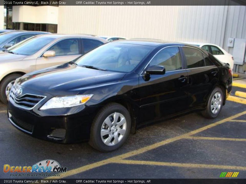 2010 Toyota Camry LE Black / Ash Gray Photo #7