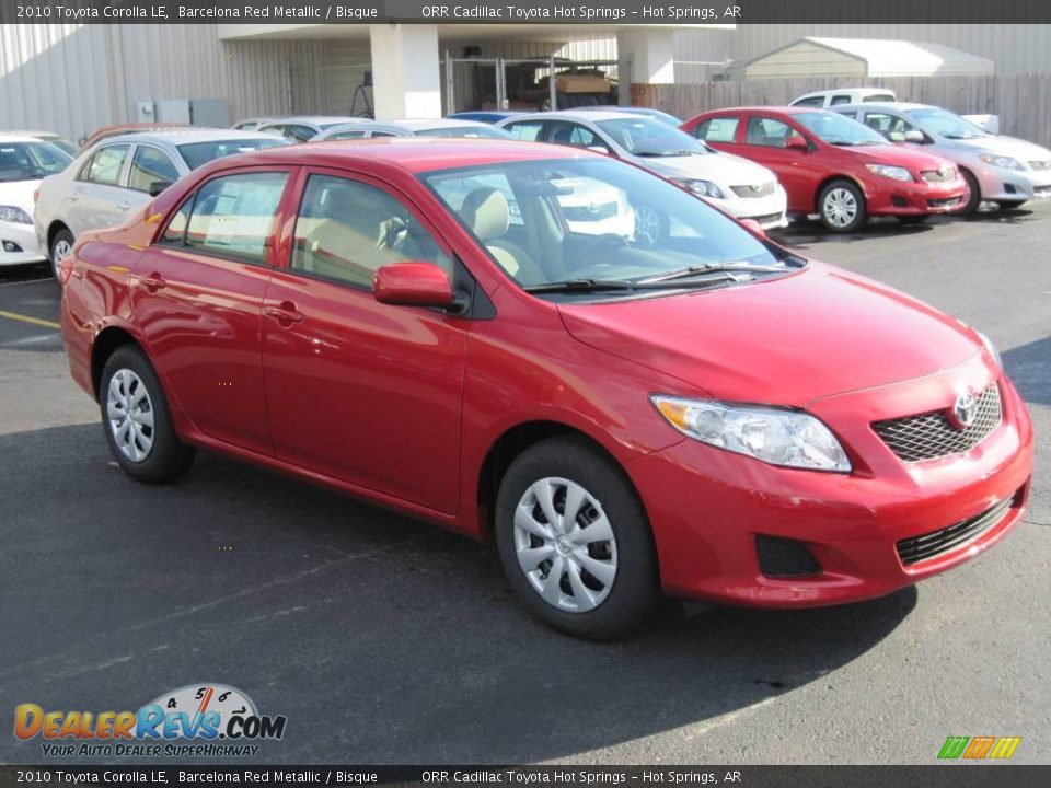 2010 Toyota Corolla LE Barcelona Red Metallic / Bisque Photo #2