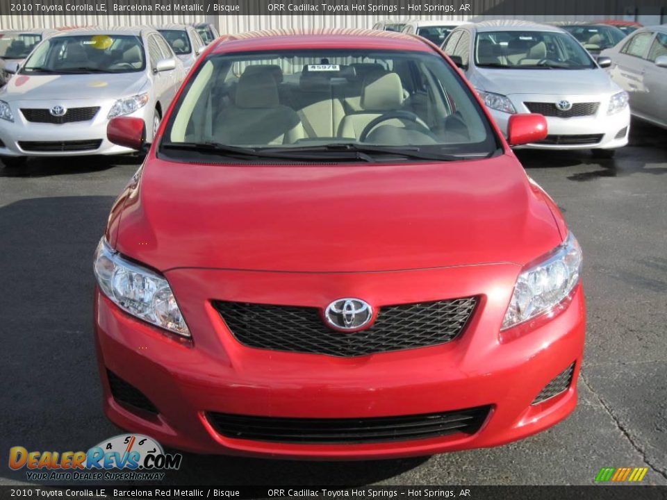 2010 Toyota Corolla LE Barcelona Red Metallic / Bisque Photo #3