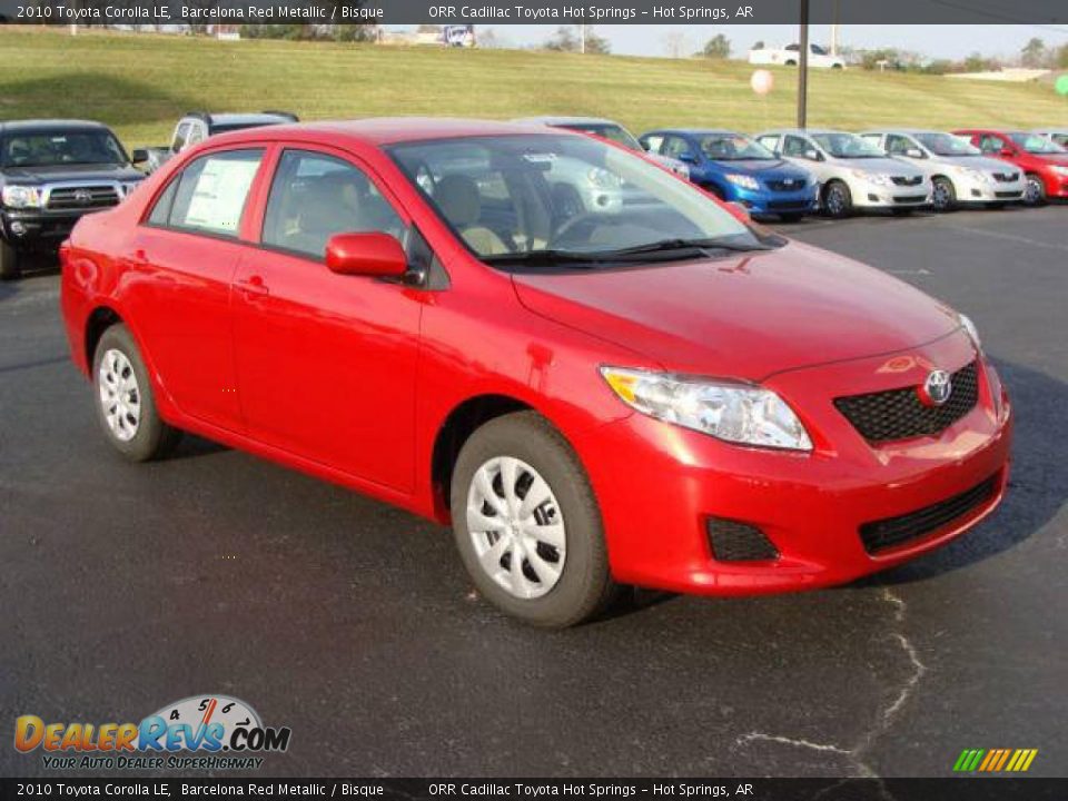 2010 Toyota Corolla LE Barcelona Red Metallic / Bisque Photo #7