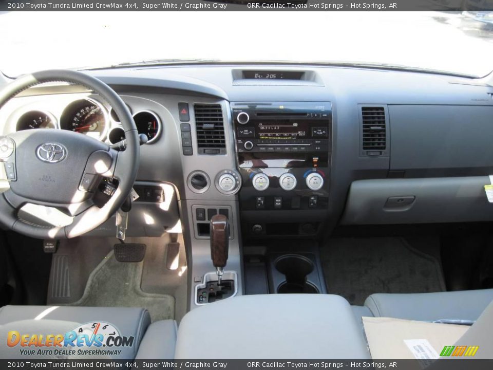 2010 Toyota Tundra Limited CrewMax 4x4 Super White / Graphite Gray Photo #5