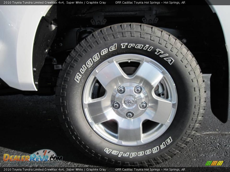 2010 Toyota Tundra Limited CrewMax 4x4 Super White / Graphite Gray Photo #6