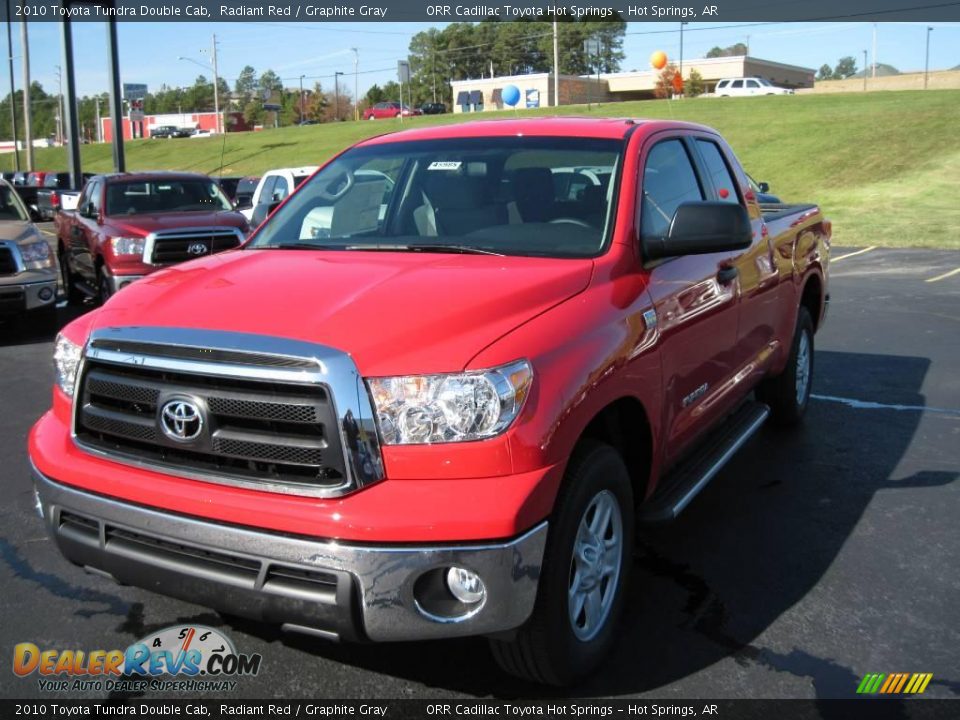 2010 Toyota Tundra Double Cab Radiant Red / Graphite Gray Photo #1