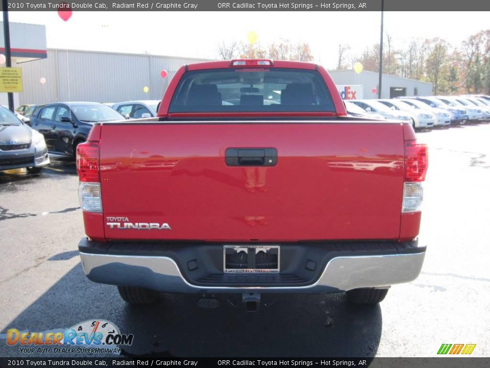 2010 Toyota Tundra Double Cab Radiant Red / Graphite Gray Photo #4