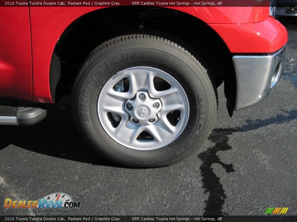 2010 Toyota Tundra Double Cab Radiant Red / Graphite Gray Photo #6