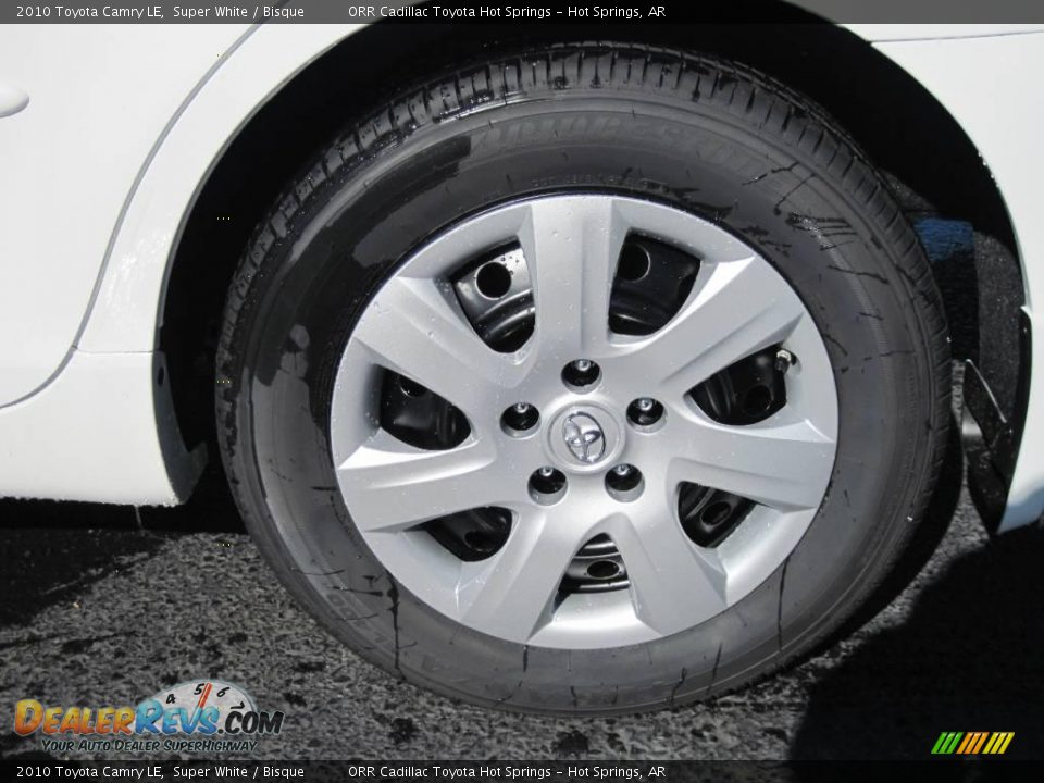 2010 Toyota Camry LE Super White / Bisque Photo #6