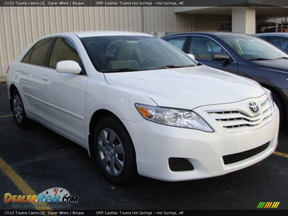 2010 Toyota Camry LE Super White / Bisque Photo #7
