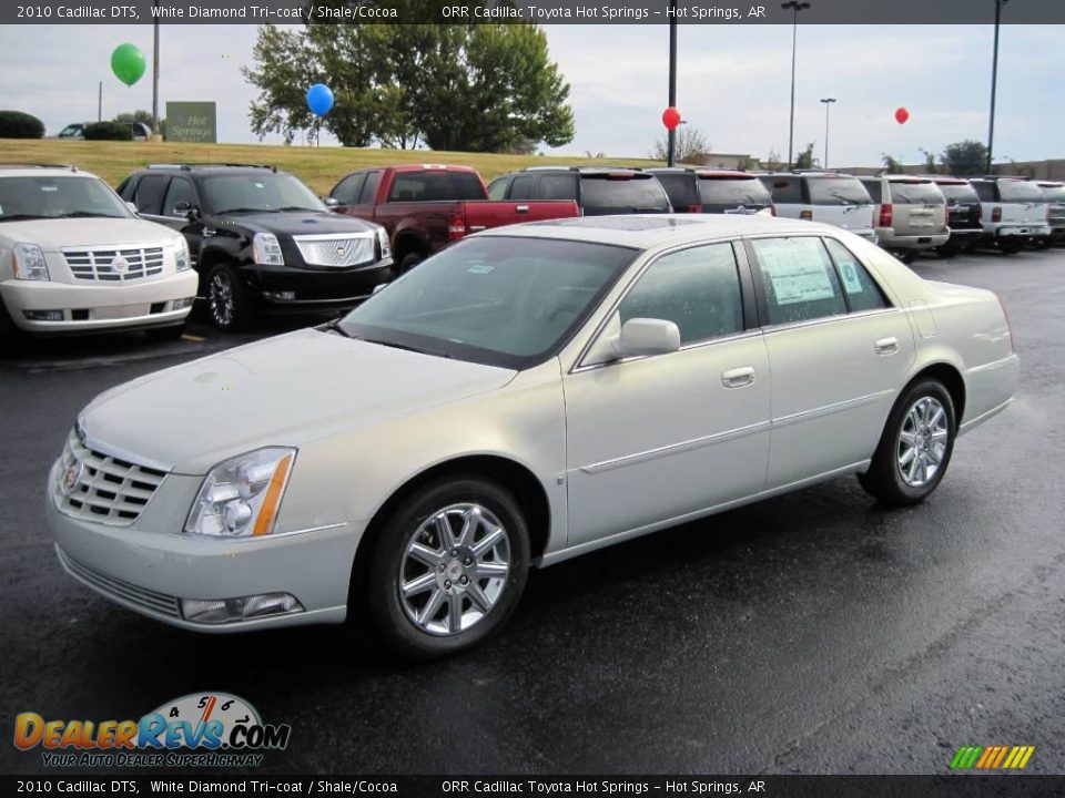 2010 Cadillac DTS White Diamond Tri-coat / Shale/Cocoa Photo #1