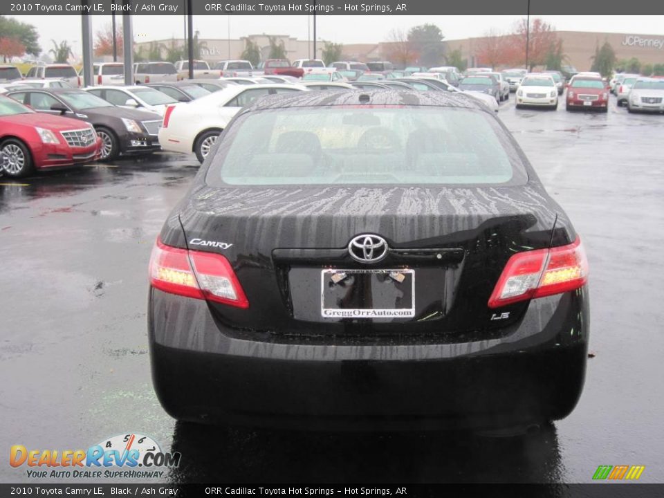 2010 Toyota Camry LE Black / Ash Gray Photo #4