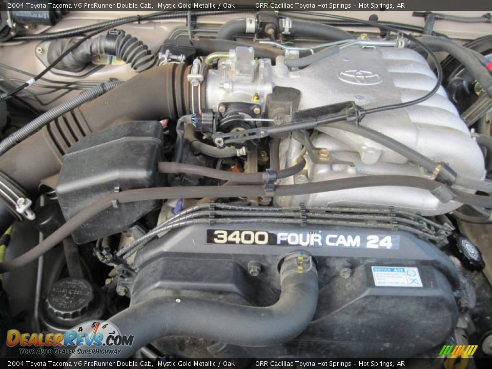 2004 Toyota Tacoma V6 PreRunner Double Cab Mystic Gold Metallic / Oak Photo #14