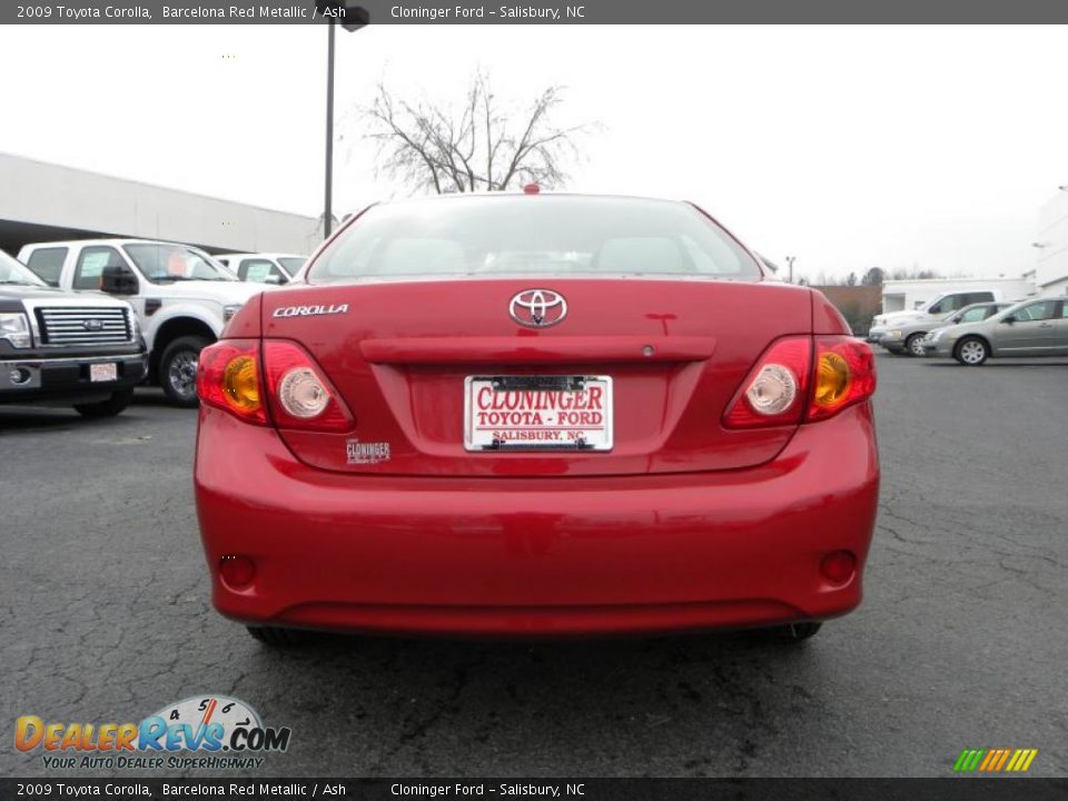 2009 Toyota Corolla Barcelona Red Metallic / Ash Photo #4