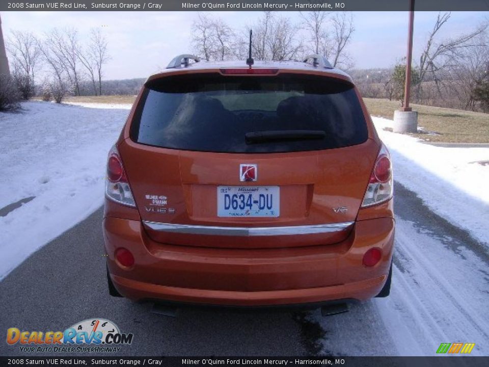 2008 Saturn VUE Red Line Sunburst Orange / Gray Photo #4