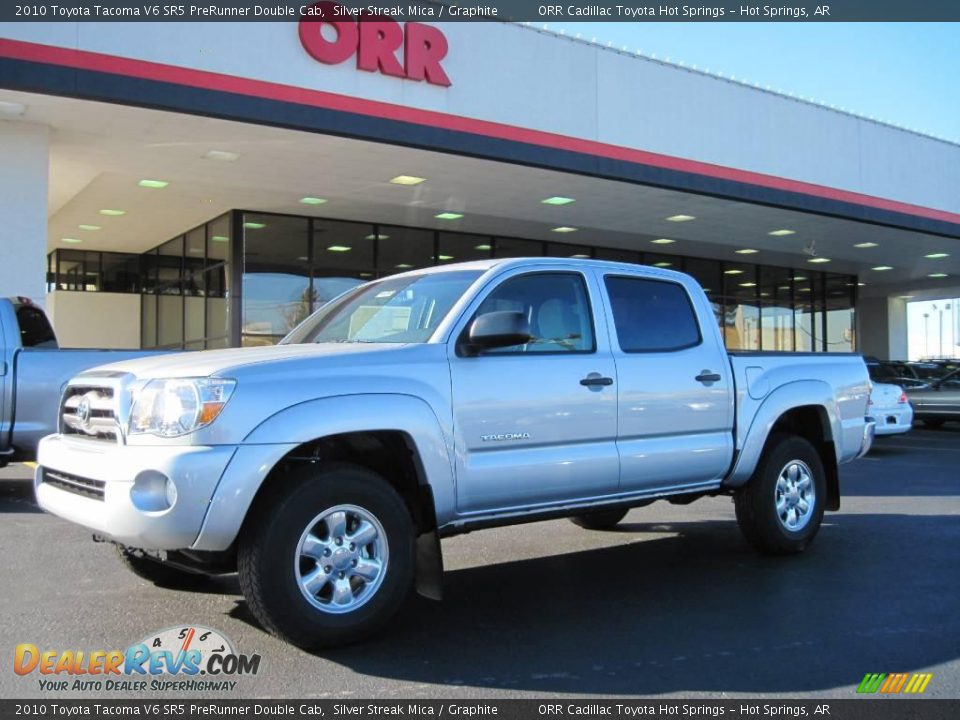 2010 Toyota Tacoma V6 SR5 PreRunner Double Cab Silver Streak Mica / Graphite Photo #1