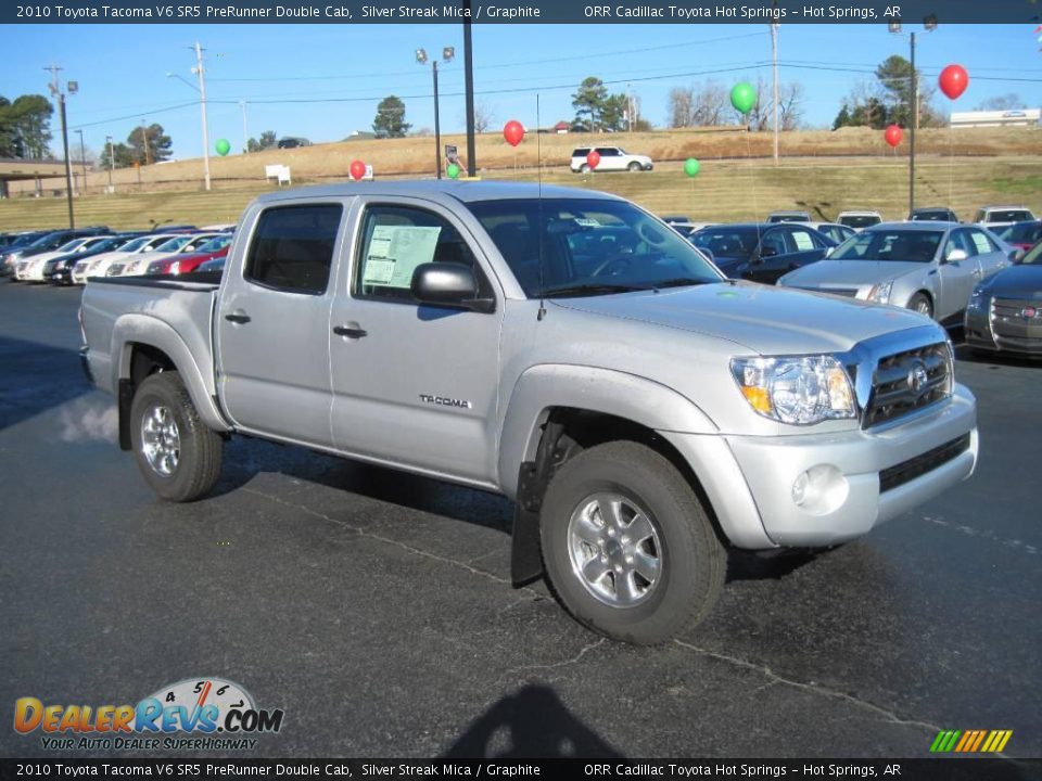2010 Toyota Tacoma V6 SR5 PreRunner Double Cab Silver Streak Mica / Graphite Photo #2