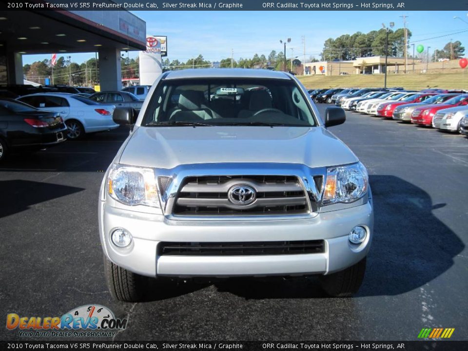 2010 Toyota Tacoma V6 SR5 PreRunner Double Cab Silver Streak Mica / Graphite Photo #3