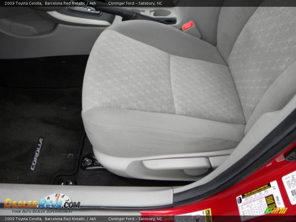 2009 Toyota Corolla Barcelona Red Metallic / Ash Photo #14