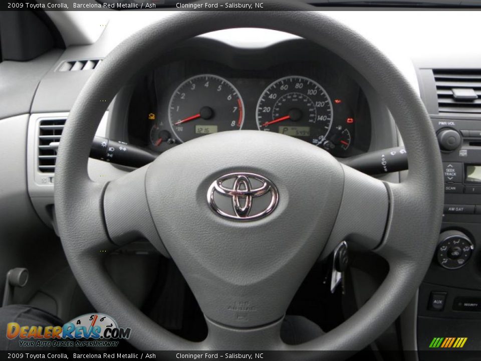 2009 Toyota Corolla Barcelona Red Metallic / Ash Photo #16