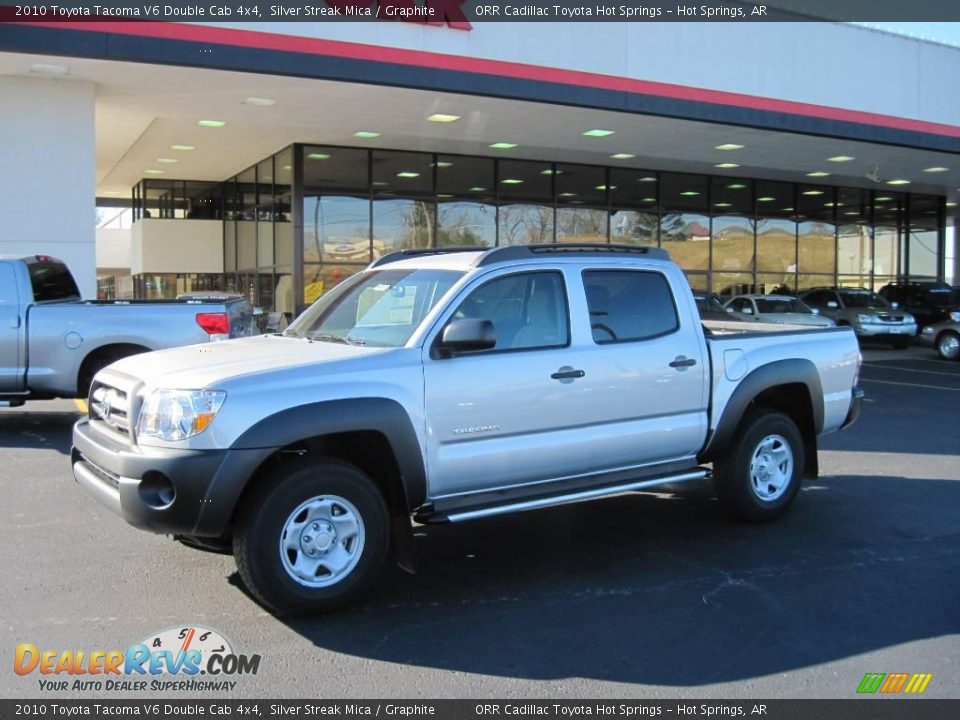 2010 Toyota Tacoma V6 Double Cab 4x4 Silver Streak Mica / Graphite Photo #1
