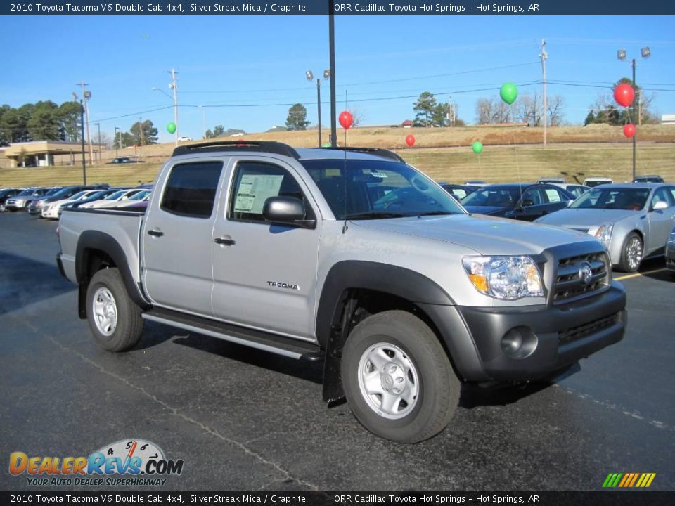2010 Toyota Tacoma V6 Double Cab 4x4 Silver Streak Mica / Graphite Photo #2