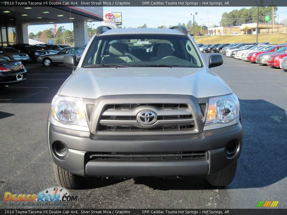 2010 Toyota Tacoma V6 Double Cab 4x4 Silver Streak Mica / Graphite Photo #3