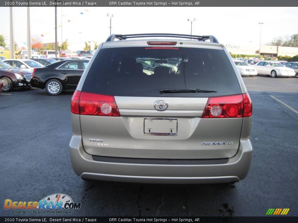 2010 Toyota Sienna LE Desert Sand Mica / Taupe Photo #4