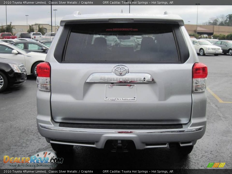 2010 Toyota 4Runner Limited Classic Silver Metallic / Graphite Photo #4