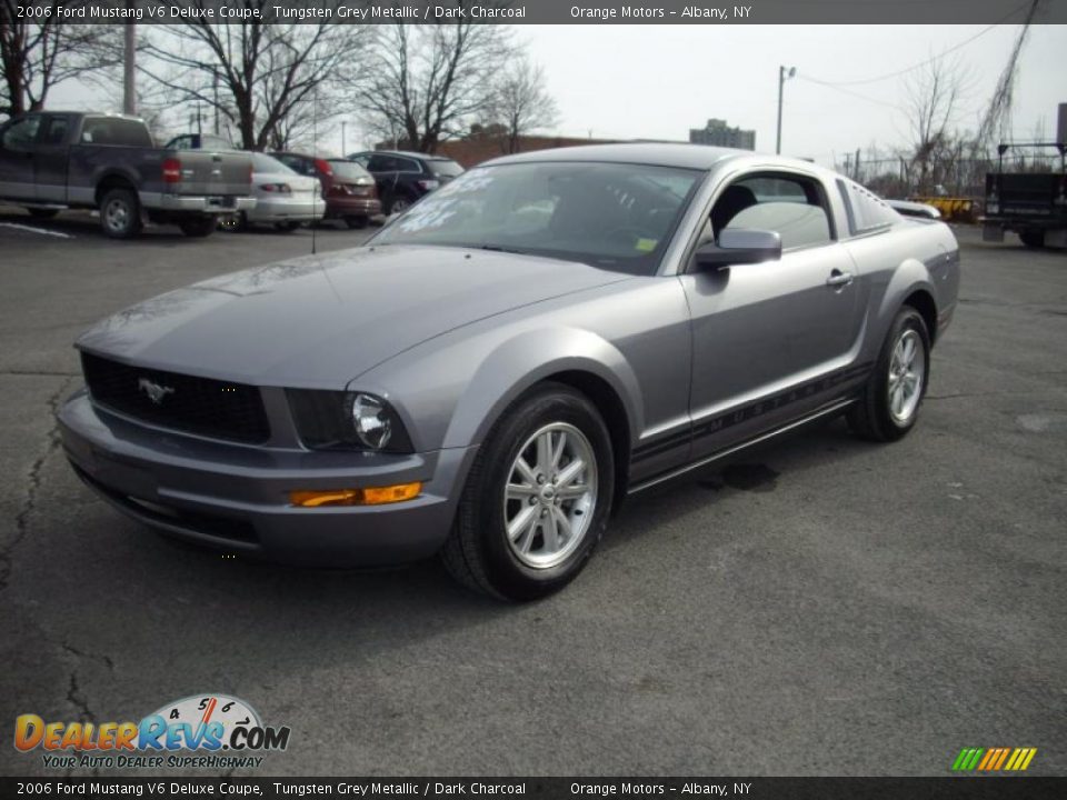 2006 Ford Mustang V6 Deluxe Coupe Tungsten Grey Metallic / Dark Charcoal Photo #1
