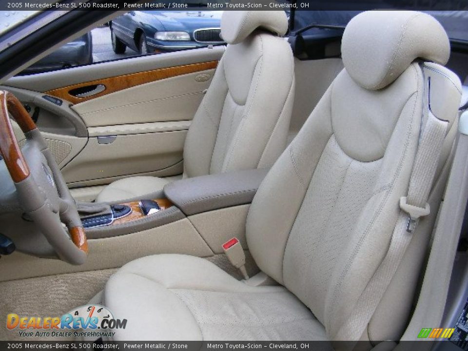 2005 Mercedes-Benz SL 500 Roadster Pewter Metallic / Stone Photo #10
