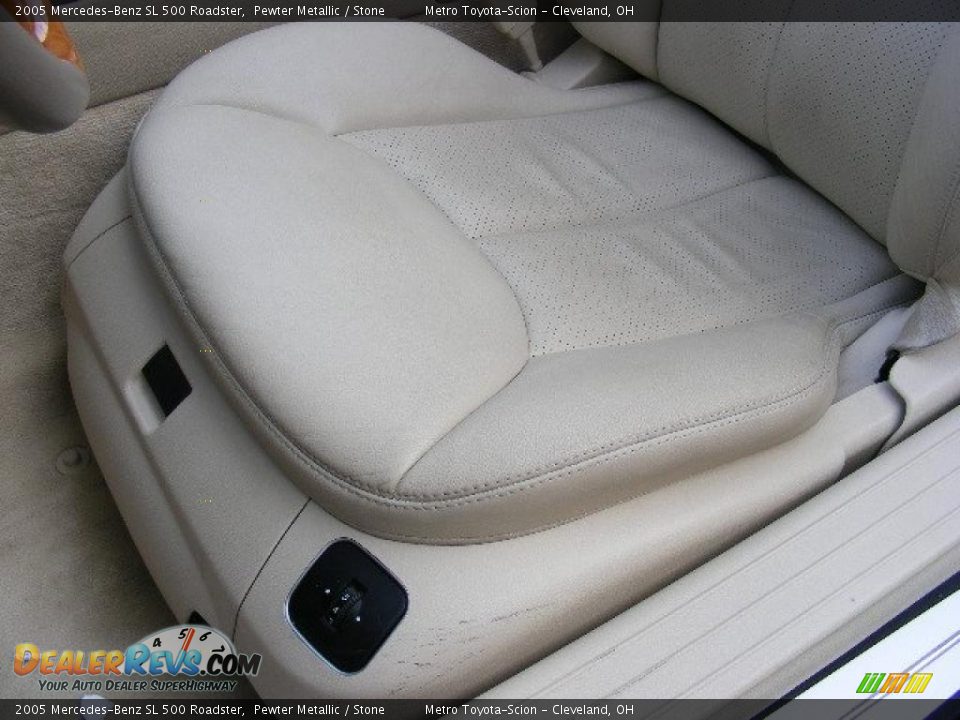 2005 Mercedes-Benz SL 500 Roadster Pewter Metallic / Stone Photo #11