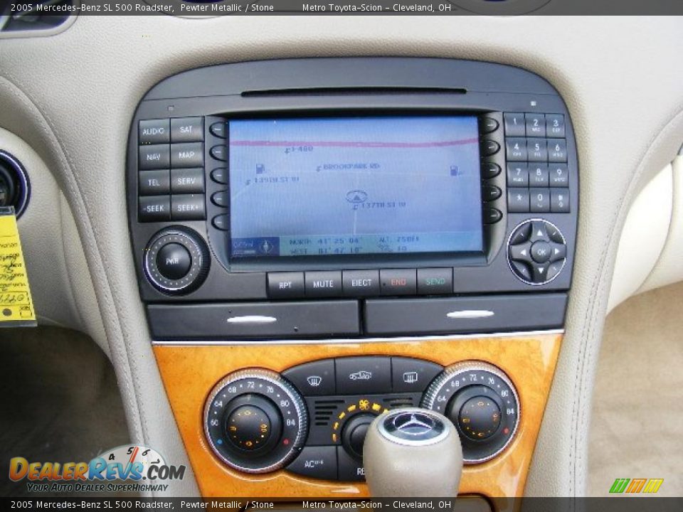 2005 Mercedes-Benz SL 500 Roadster Pewter Metallic / Stone Photo #18