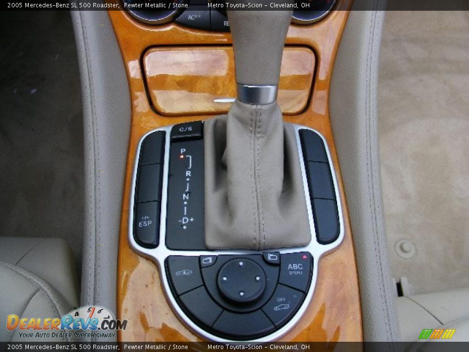 2005 Mercedes-Benz SL 500 Roadster Pewter Metallic / Stone Photo #21
