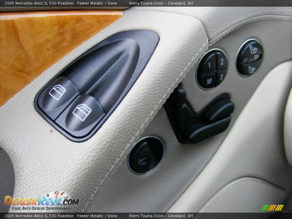 2005 Mercedes-Benz SL 500 Roadster Pewter Metallic / Stone Photo #22