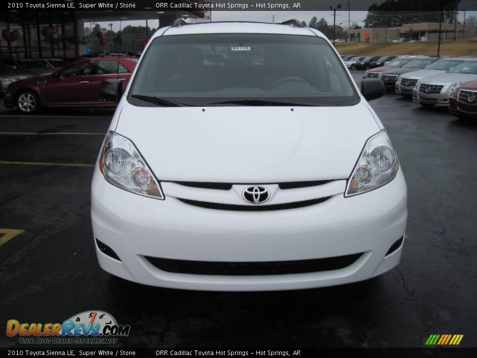 2010 Toyota Sienna LE Super White / Stone Photo #3