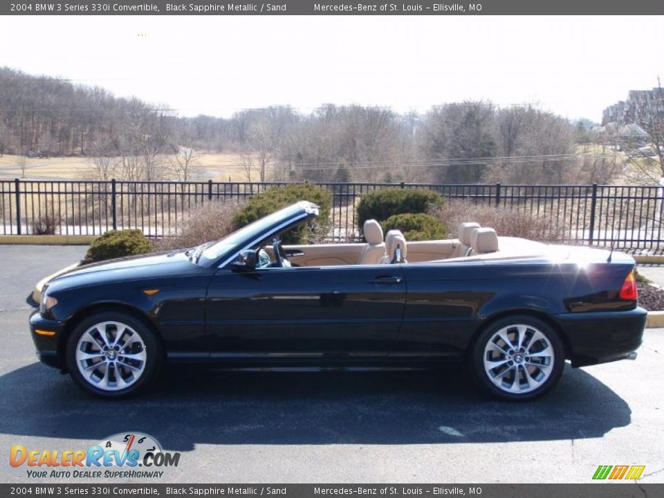 2004 BMW 3 Series 330i Convertible Black Sapphire Metallic / Sand Photo #1