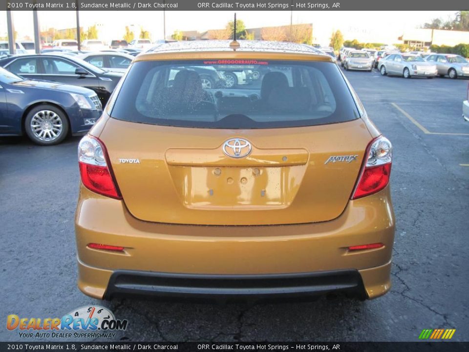 2010 Toyota Matrix 1.8 Sundance Metallic / Dark Charcoal Photo #4