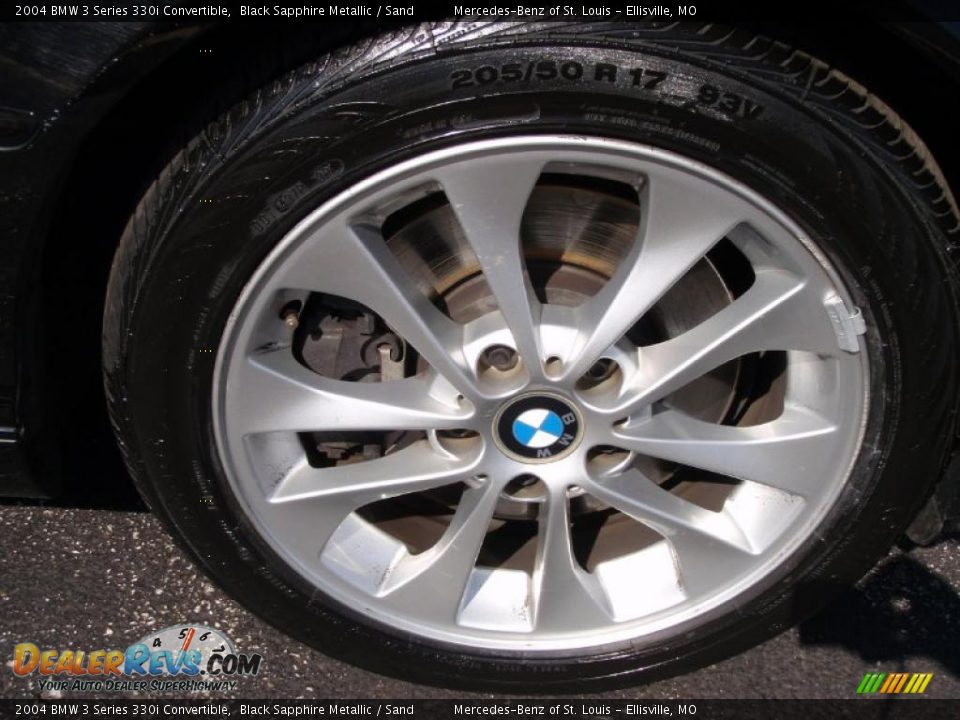 2004 BMW 3 Series 330i Convertible Black Sapphire Metallic / Sand Photo #5